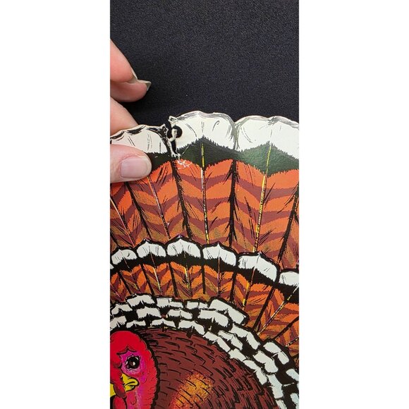 Vintage 1970s Beistle Co Thanksgiving Pilgrim Turkey Die Cuts - Picture 4 of 16